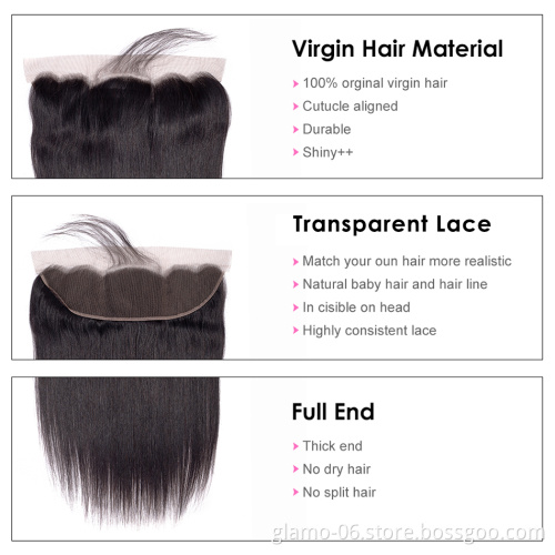 Thin 13X4 13X6 HD Lace Frontal,Deep Wave Human Hair Bundles With Frontals,Transparent Ear To Ear HD Swiss Lace Frontal Closure